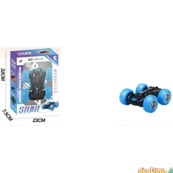 Coche stunt azul r/c 360º con luz