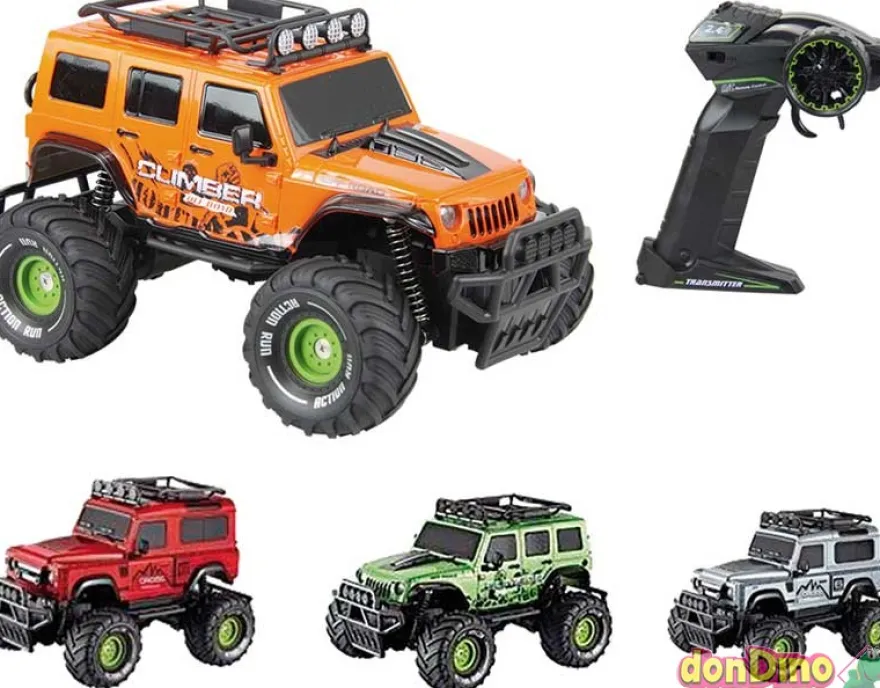 Coche todoterreno raptor r/c 1:18 bateria y cargador