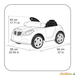 Coche twinkle r/c 12 v. 45x56x94 cm. - con luz