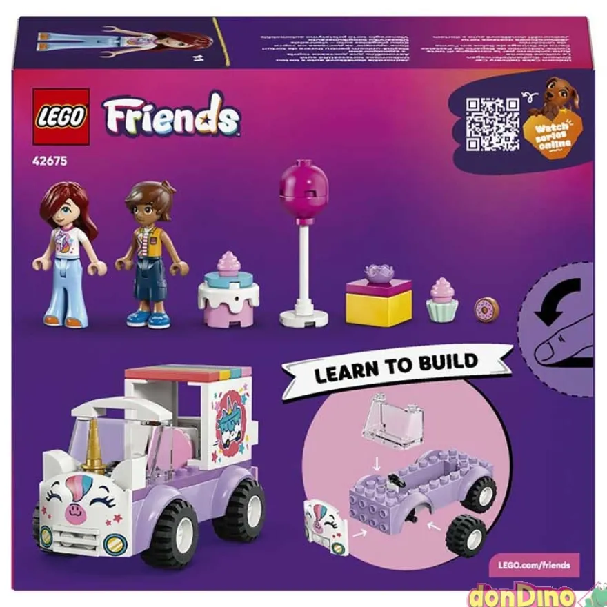 Coche unicornio reparto pastel lego friends - 67 pzas.