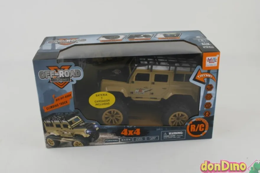 Coche 4x4 off-road vanguard r/c c/luz - c/bateria y cargador