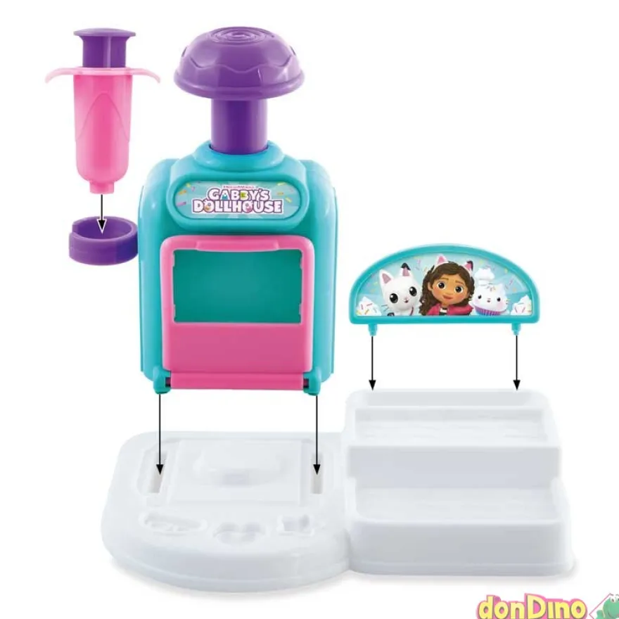 Cocina plastilina de muffin la casa de muñecas de gabby - 3 botes