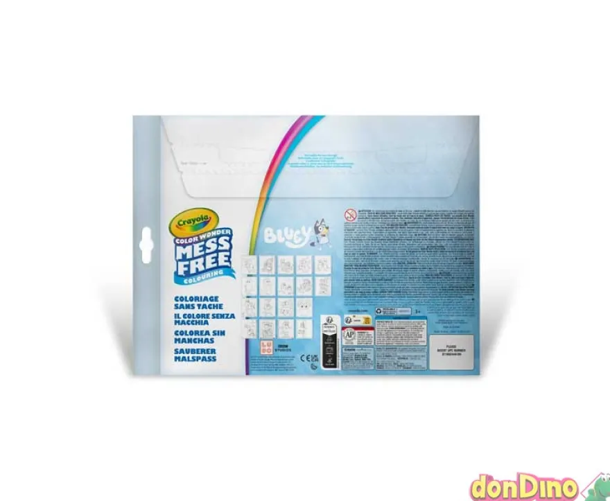 Colorea sin manchas bluey 18 paginas para colorear y 4 rotuladores