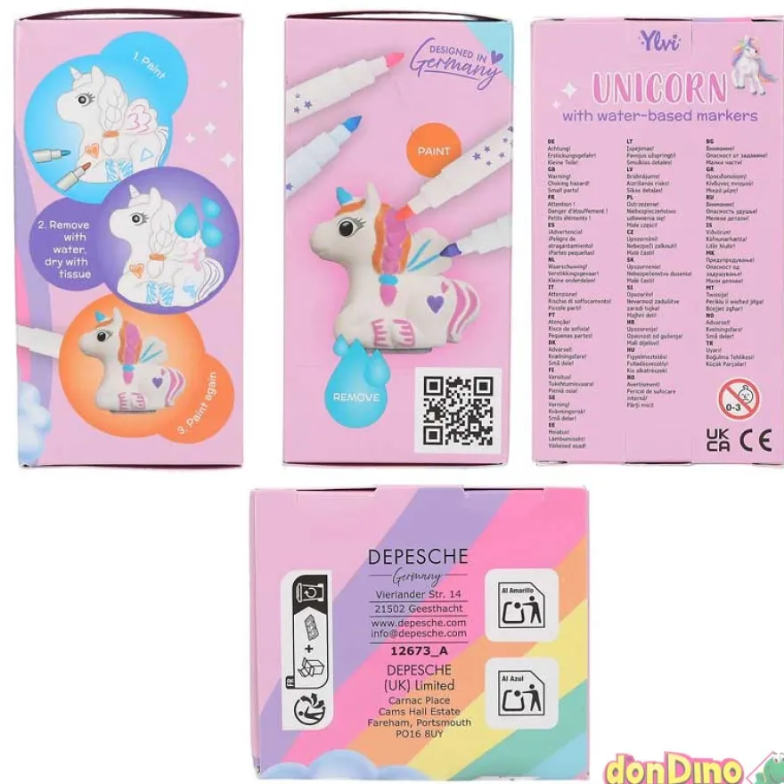 Colorea tu unicornio ylvi