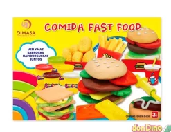 Comida fast food plastilina