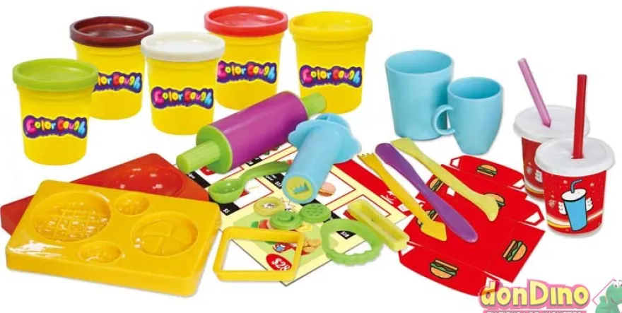 Comida fast food plastilina