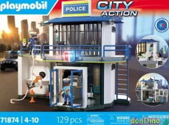 Comisaria sala de investigacion playmobil city action - con luz - 129 pzas.