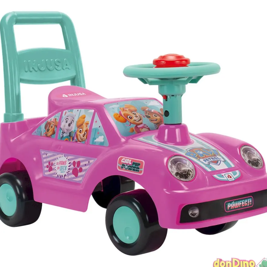 Correpasillos racing patrulla canina rosa