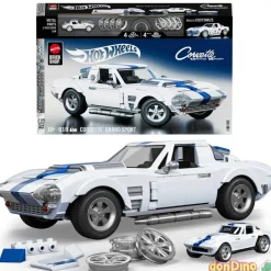 Corvette grand sport construccion hot wheels - 918 pzas.