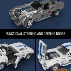 Corvette grand sport construccion hot wheels - 918 pzas.