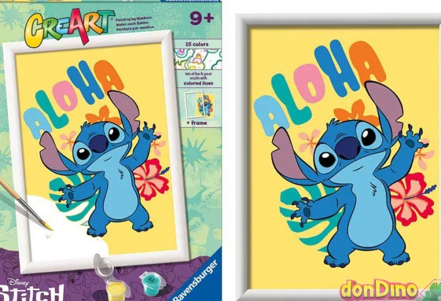 Creart aloha stitch 15 colores + marco