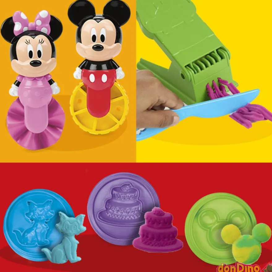 Crea una historia play-doh mickey mouse disney - 4 botes