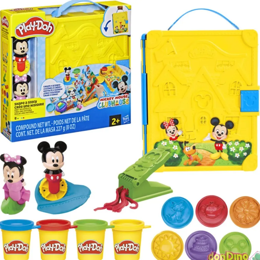 Crea una historia play-doh mickey mouse disney - 4 botes