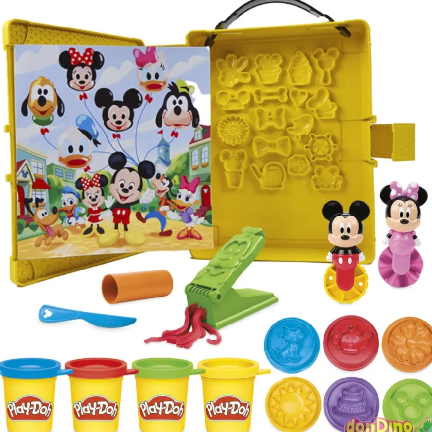 Crea una historia play-doh mickey mouse disney - 4 botes