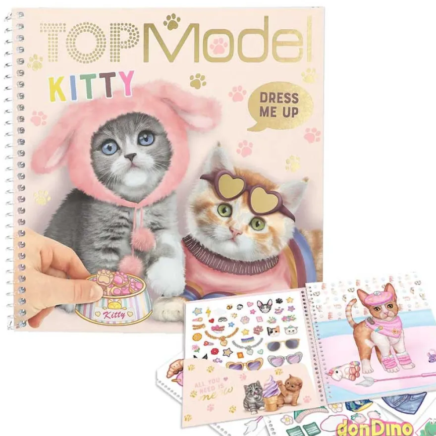 Cuaderno calcomanias top model
