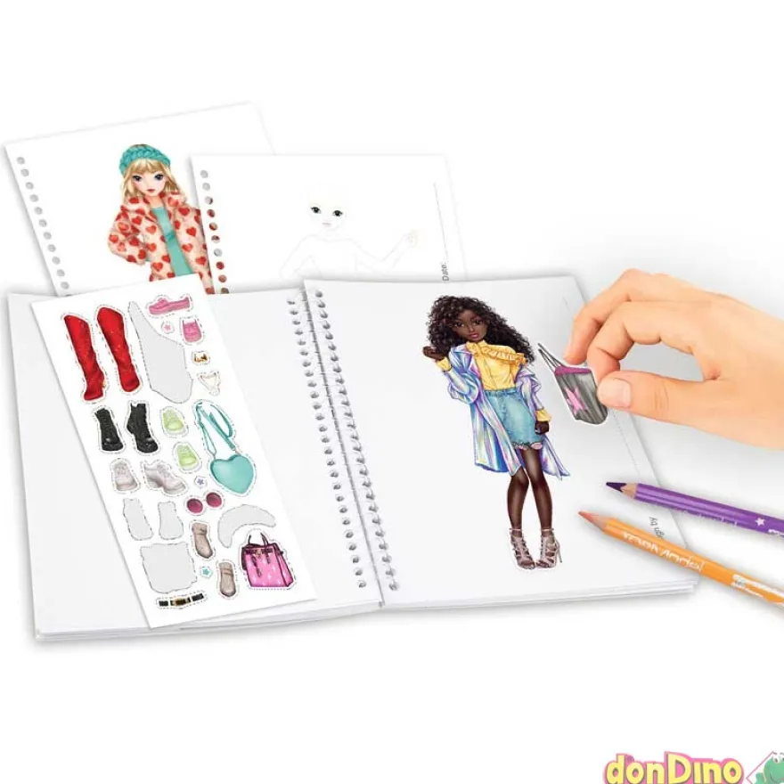 Cuaderno colorear top model
