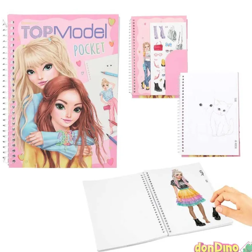 Cuaderno colorear top model