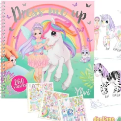 Cuaderno con calcomanias ylvi