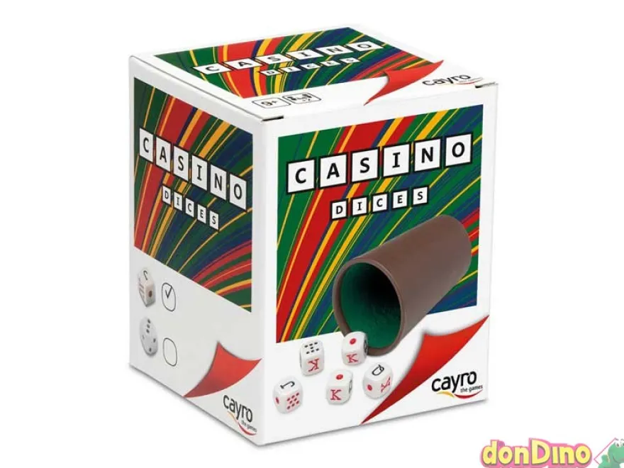 Cubilete forrado dados poker casino