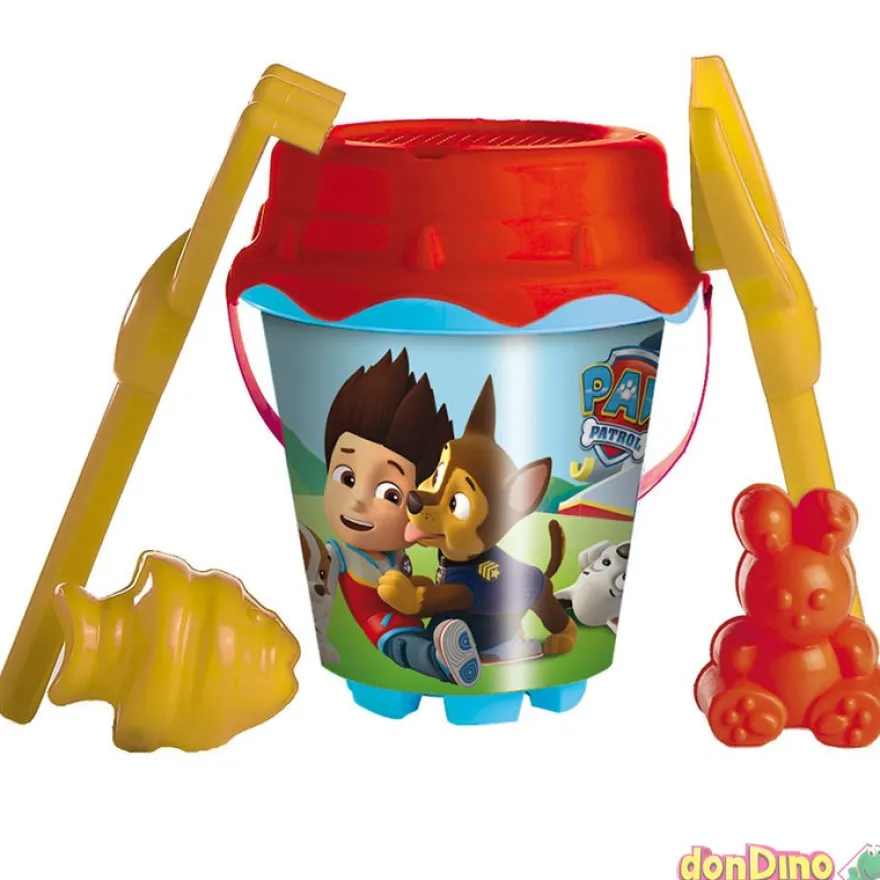 Cubo playa equipado patrulla canina