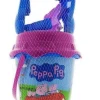 Cubo playa equipado peppa pig c/moldes