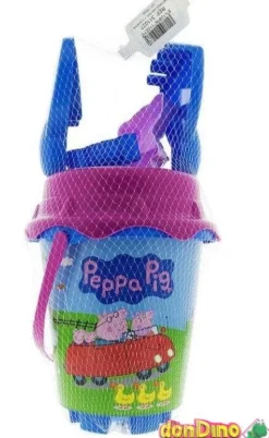 Cubo playa equipado peppa pig c/moldes