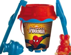 Cubo playa equipado spider-man con moldes