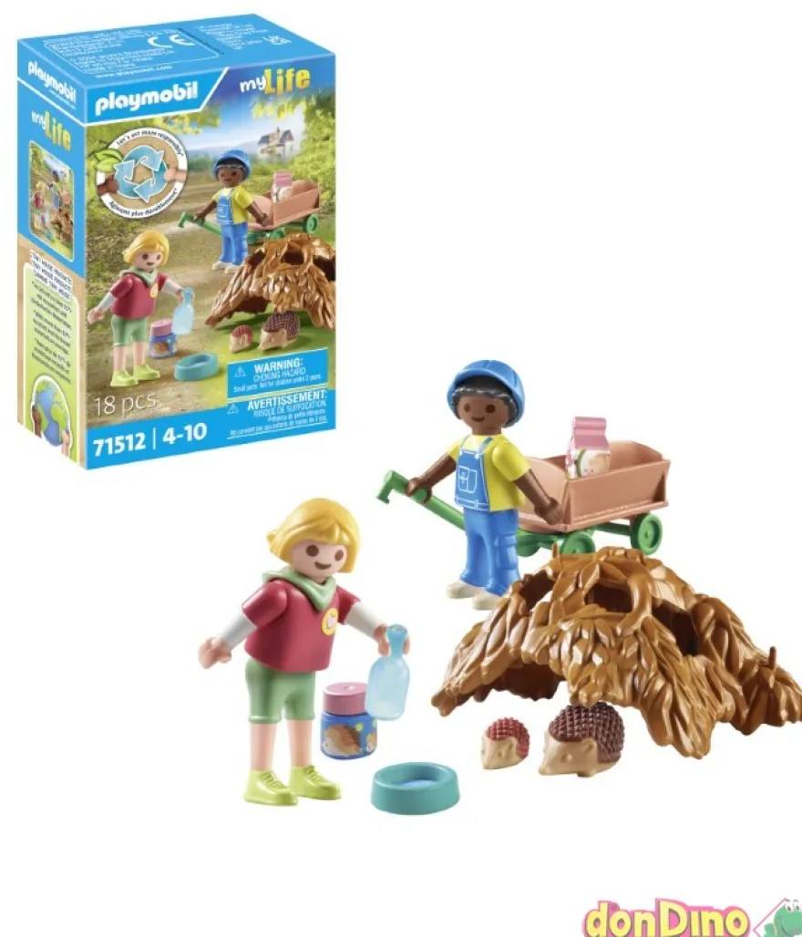 Cuidados de la familia de erizos playmobil my life - 18 pzas.
