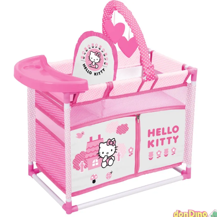 Cuna-cambiador hello kitty 41/64x50x31 cm.