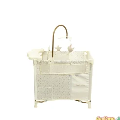 Cuna cambiador reborn de paris 58x78x32 cm. altura dosel 92 cm. - 4 en 1