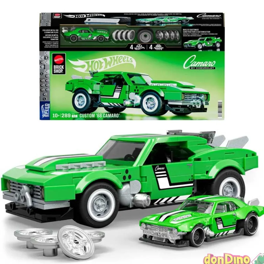 Custom '68 camaro 289 pzas. hot wheels brick shop