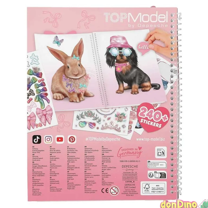Cute animal dress me top model