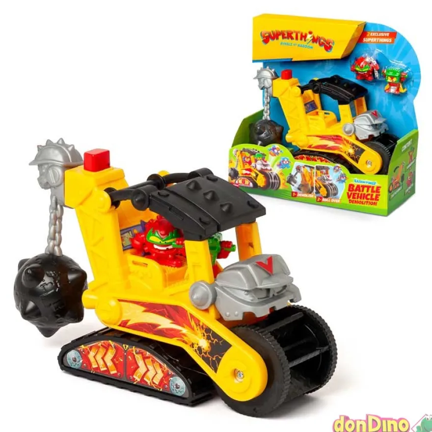 Demolition vehiculo de batalla superthings kazoom power warrior