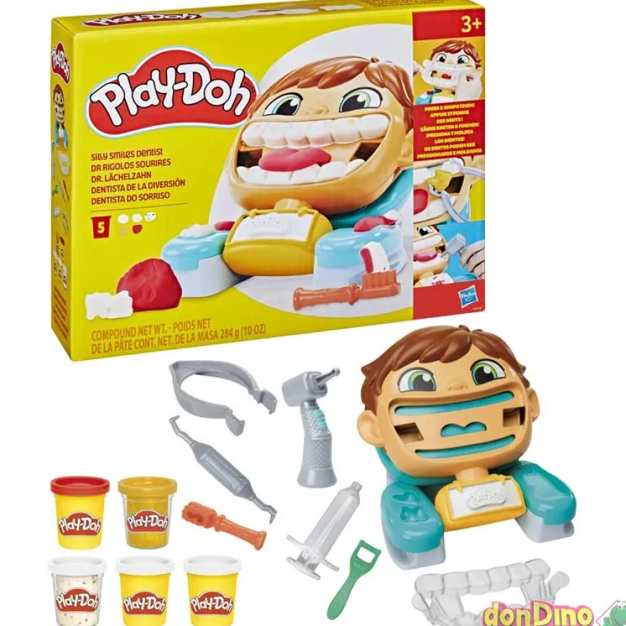 Dentista de la diversion play-doh 5 botes