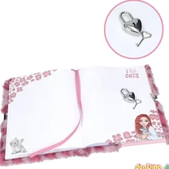 Diario con candado cosy cat top model