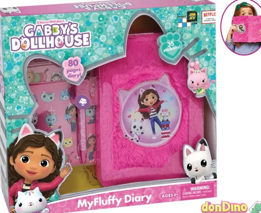 Diario de actividades la casa de muñecas de gabby 80 paginas - 35 stickers