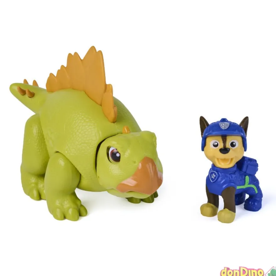 Dino rugiente + figura patrulla canina: la dino película surtidas