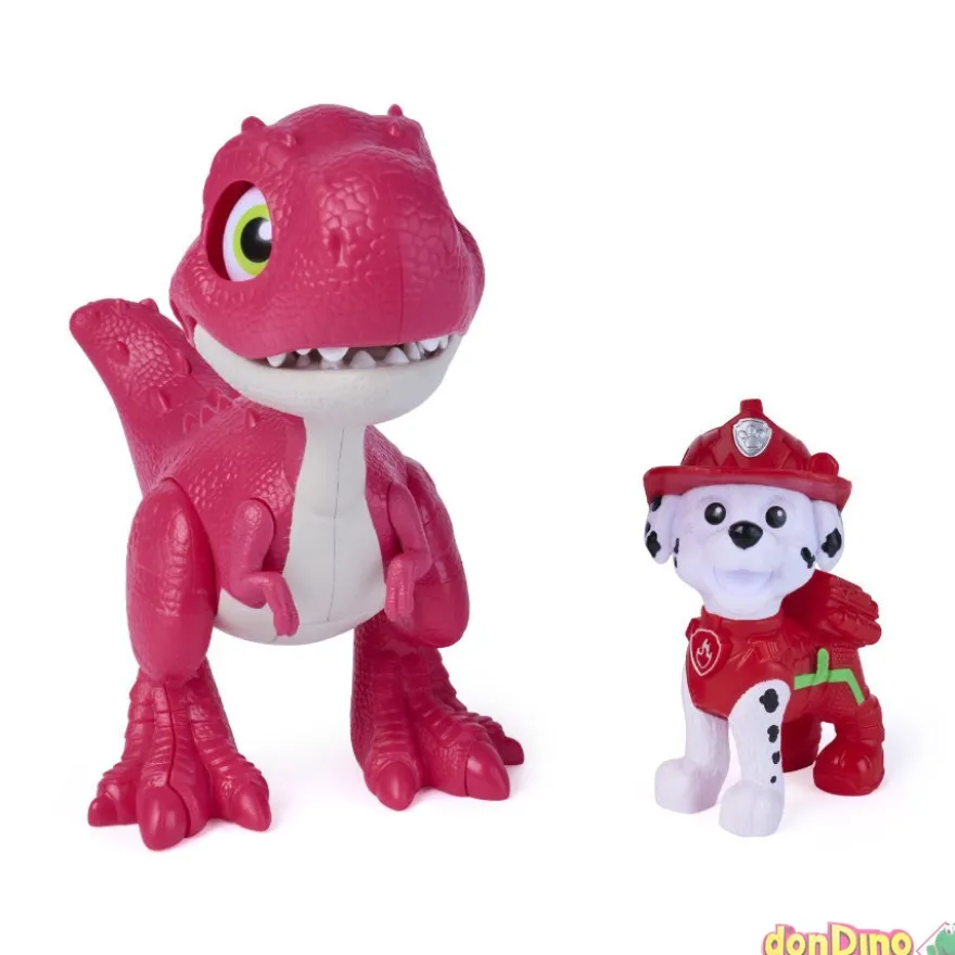 Dino rugiente + figura patrulla canina: la dino película surtidas