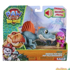 Dino rugiente + figura patrulla canina: la dino película surtidas