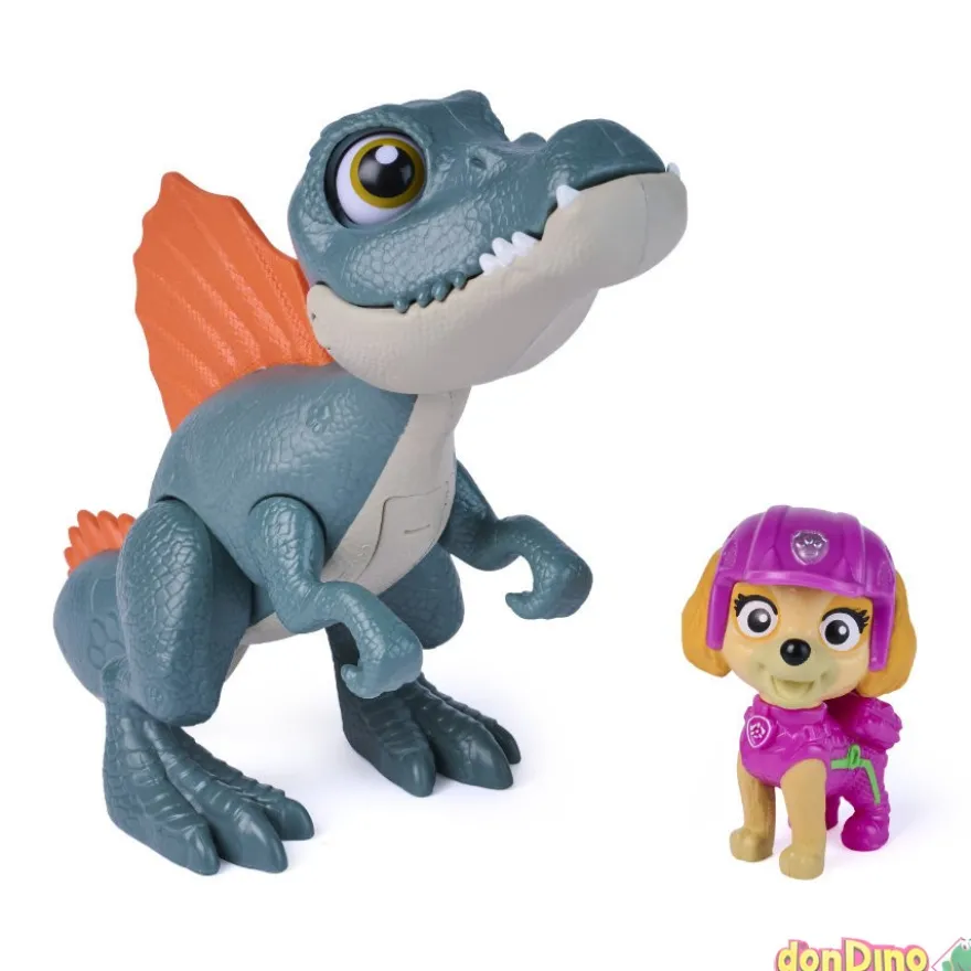 Dino rugiente + figura patrulla canina: la dino película surtidas