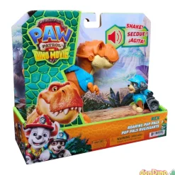 Dino rugiente + figura rex patrulla canina: dino película