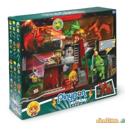 Dinos ataque campamento pinypon act pinypon action