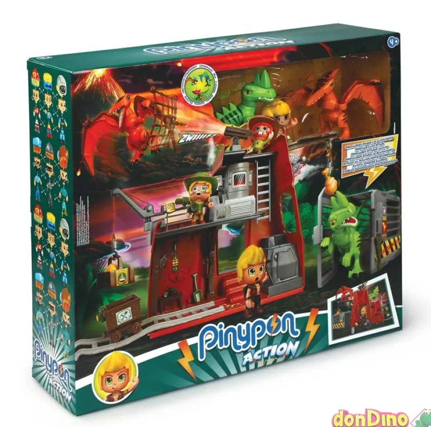 Dinos ataque campamento pinypon act pinypon action