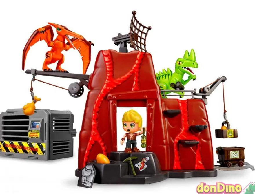 Dinos ataque campamento pinypon act pinypon action