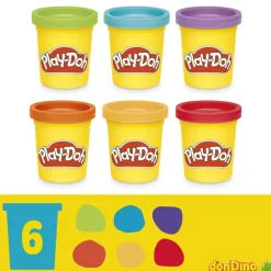 Dinosaurio formas y colores play-doh