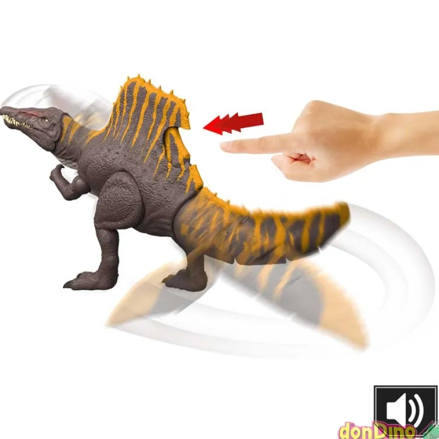 Dinosaurio spinosaurus tail thrasher jurassic world - con sonido