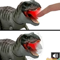 Dinosaurio tyrannosaurus rex poder devorador jurassic world renacer - luz y sonido