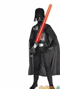 Disfraz darth vader star wars 3-4 a traje completo, cinturon, capa, mascara
