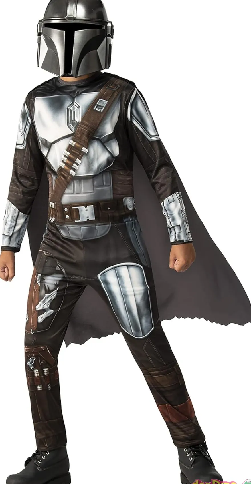 Disfraz mandalorian 5-7 años star wars - traje completo,capa,mascara