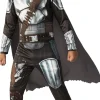 Disfraz mandalorian 8-10 años star wars - traje completo,capa,mascara